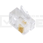 Вилка телефонная MP-6p6c, контакты 3m