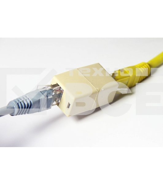 Проходной адаптер RJ45 кат.5e VCOM соединительный RJ-45/RJ-45(10 шт. в уп-ке), блистер