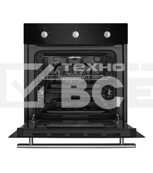 Шкаф духовой газовый Maunfeld EOGC604B, встраиваемый