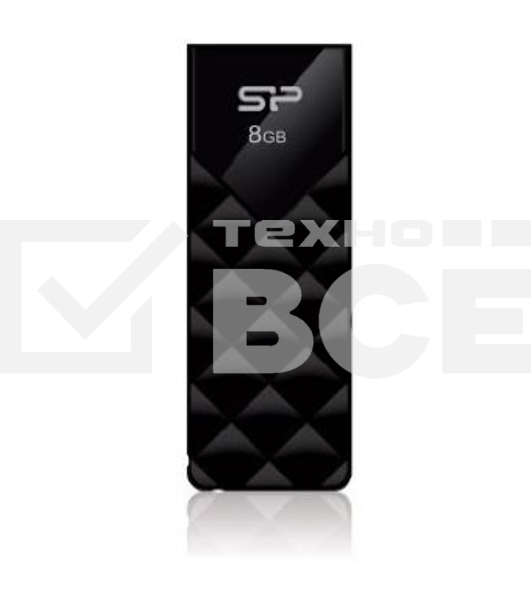 Флешка USB Silicon Power R/W 8Gb Ultima U03 SP008GBUF2U03V1K USB2.0 черный