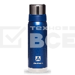 Термос Арктика, 106-750 синий, узкое горло 0,75 л американский дизайн, антивандальное покрытие, две чашки, холод/тепло 28 ч, фото2