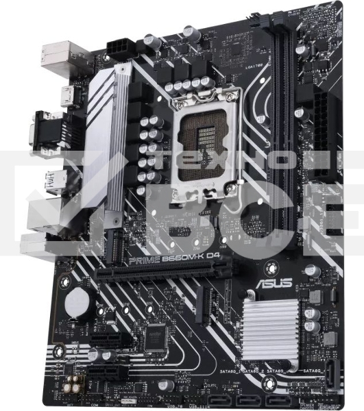 Материнская плата ASUS PRIME B660M-K D4, Socket LGA 1700, Intel B660, 2xDDR4, 4xSATA, 2xM.2, 1xPCIe 4.0 x16, 2xPCIe x1, 1xHDMI, 1xVGA, 1x 1Gb LAN, 4xUSB-A 3.2 Gen 1, 2xUSB-A 2.0, 3x3.5 мм, 7.1, mATX
