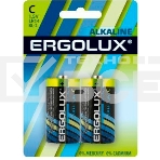 Элемент питания алкалиновый Ergolux LR14 BL-2 LR14 BL-2 1.5В Alkaline (2шт в упаковке), фото 1