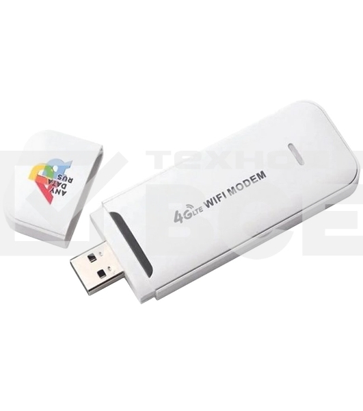 Модем 3G/4G Anydata W150 USB Wi-Fi Firewall +Router внешний белый