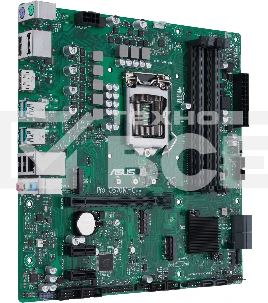 Материнская плата ASUS Pro Q570M-C/CSM, LGA1200, Intel Q570, 4xDDR4, 6xSATA, 2xM.2, 1xPCIe 4.0/3.0 x16, 2xPCIe 3.0 x1, 2xDisplayPort, 1xHDMI, 1x 1Gb LAN, 4xUSB 3.2 Gen 2 (Type-A), 2xUSB 2.0 (Type-A), 3x3.5 мм, 7.1, mATX