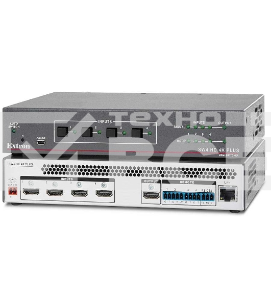 Коммутатор HDMI 4K/60 с мониторингом и управлением по Ethernet Extron SW4 HD 4K PLUS