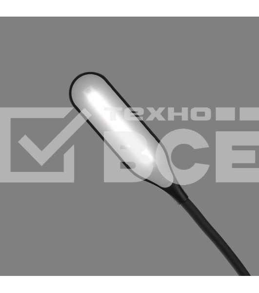 Светильник настольный Click 4Вт, LED, 4000К, диммируемый 3 ступени, заряжаемый, на прищепке, черный Rexant