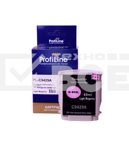 Струйный картридж PL-C9429A (№85) для принтеров HP DesignJet 30/90/130 с чернилами Light Magenta ProfiLine