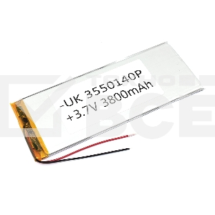 Аккумулятор Li-Pol (батарея) 3.5*50*140мм 2pin 3.7V/3800mAh