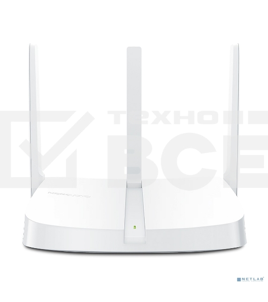 Маршрутизатор Mercusys MW305R Wi-Fi роутер 300 Мбит/с 2,4 ГГц, 1 порт WAN 10/100 Мбит/с + 4 порта LAN 10/100 Мбит/с, 2 фиксированные антенны