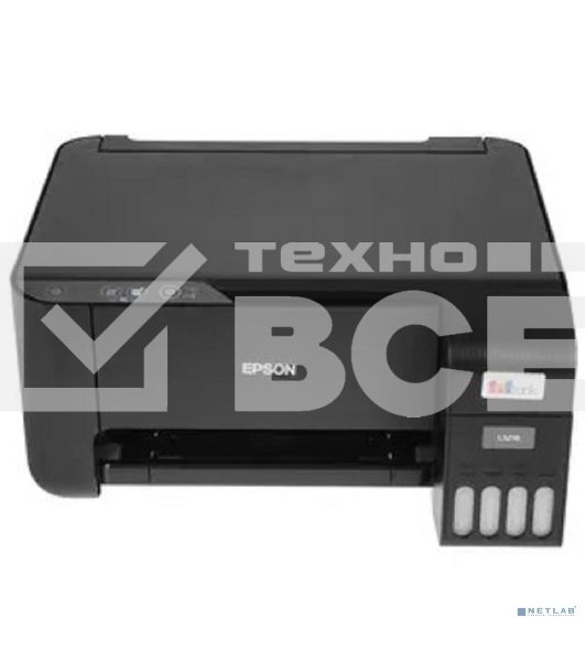 МФУ струйный Epson L3218 (C11CJ68512), принтер/сканер/копир, (A4, 5760x1440dpi, ч/б 33стр., цв. 18стр., USB, черный)