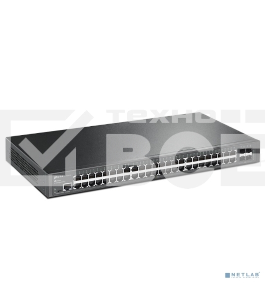 Коммутатор Jetstream 48-port gigabit L2+ managed switch with 4-gigabit uplink ports, 48 10/100/1000Mbps RJ-45 port, 4 1000Mbps SFP slots