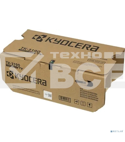 Картридж лазерный Kyocera TK-3190 (1T02T60NL0/1T02T60NL1) черный для P3055dn/P3060dn 25000 стр.