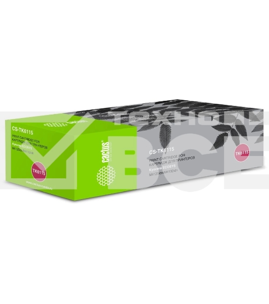 Картридж лазерный Cactus CS-TK6115 черный (15000 стр.) для Kyocera Ecosys M4125idn/M4132idn