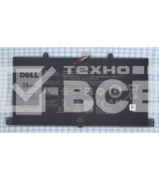 Аккумуляторная батарея 7WMM7 для Dock station DELL VENUE 11 PRO