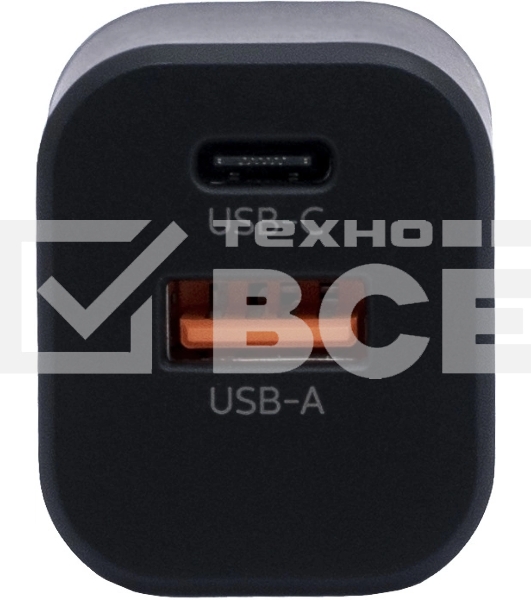 Сетевое зарядное устройство Philips DLP5331 30W 1.5A (PD) USB/USB Type-C универсальное черный