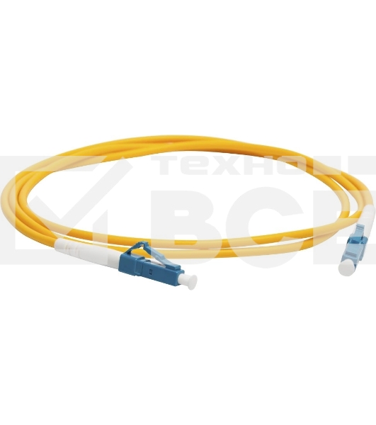 Патч-корд оптический LANMASTER, LSZH, дуплексный, SC/UPC-SC/UPC, SM OS2, 1.0 м