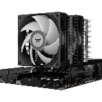Кулер для процессора/CPU Cooler PCCooler RT620 ARGB BK (250W, 4-pin PWM, 157мм, Al/Cu, 6x6мм, 2x120мм, 73.32CFM, 34.9dBA, 2200RPM, S: 1851/1700/1200/115X, AM5/AM4, черный), фото9