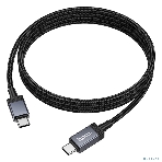Кабель USB2.0 Hoco Type-C/Type-C, 3А, 60Вт, с дисплеем, X118, 1м, черный, коробка, фото7