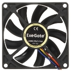 Вентилятор для корпуса ExeGate EX08015B4P-PWM черный, 80 мм, 2500 об/мин, 25 дБ, 4 pin, фото7