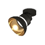 Светильник Ambrella Light XM8102101 SBK/PYG/CL черный песок/золото желтое полированное/прозрачный GX53, фото 1