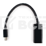 Переходник miniDisplayPort - DisplayPort, Cablexpert A-mDPM-DPF-001, 20M/20F, длина 16см, черный, пакет, фото8