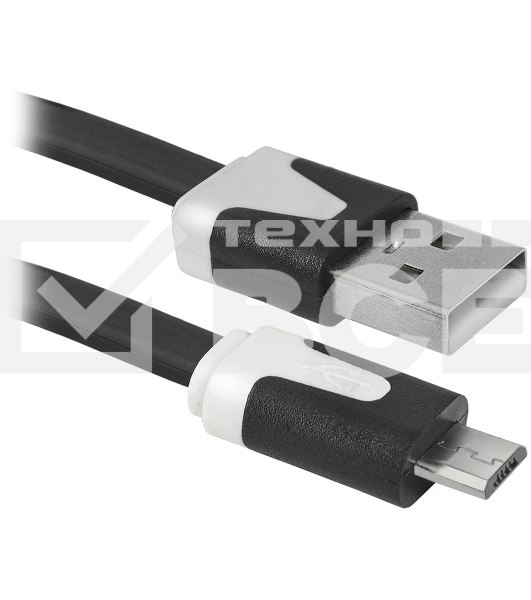 Кабель Defender USB08-03P USB2.0 AM-MicroBM, 1.0м
