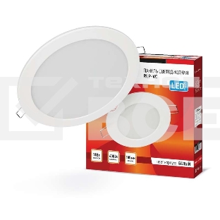 Светильник светодиодный RLP-VC 18Вт 230В 4000К 1440лм 185мм бел. (Аналог Downlight) IP40 IN HOME 4690612023373