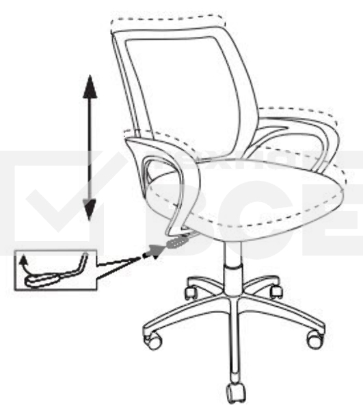 Кресло компьютерное Бюрократ CH-W695NLT TW-06A TW-13A розовый, сетка/ткань, крестовина пластик, пластик белый