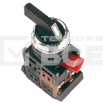 Переключатель ALCLR-22 на 3 полож. черн. I-O-II 1з+1p ИЭК BSW10-ALCLR-3-K02, фото2