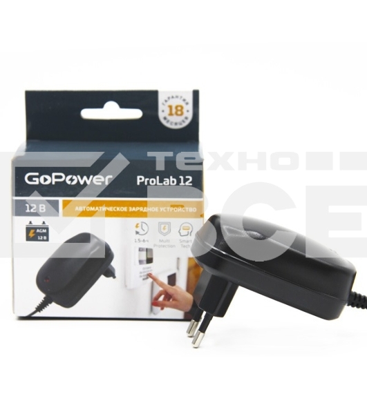 З/У для свинцово-кислотных аккумуляторов 12V GoPower ProLab 12 1.0A (1/100)