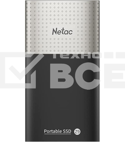 Внешний накопитель SSD External Netac 250Gb Z9 <NT01Z9-250G-32BK> (USB3.2, up to 550/480MBs, 90х47.5х11.5mm, Aluminium+Plastic)