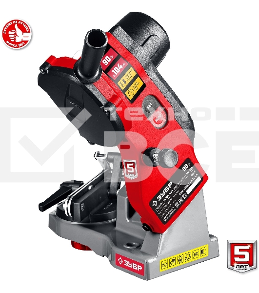 Станок заточной ЗУБР СЦ-200 для пильных цепей, d104 мм, 90 Вт