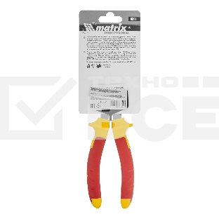 Плоскогубцы комбинированные Matrix insulated 160 мм двухкомпонентные рукоятки