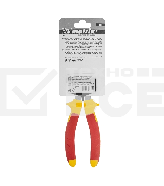 Плоскогубцы комбинированные Matrix insulated 160 мм двухкомпонентные рукоятки