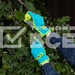 Перчатки садовые на липучке, силиконовое нанесение, размер 7, Luxe Palisad, фото4