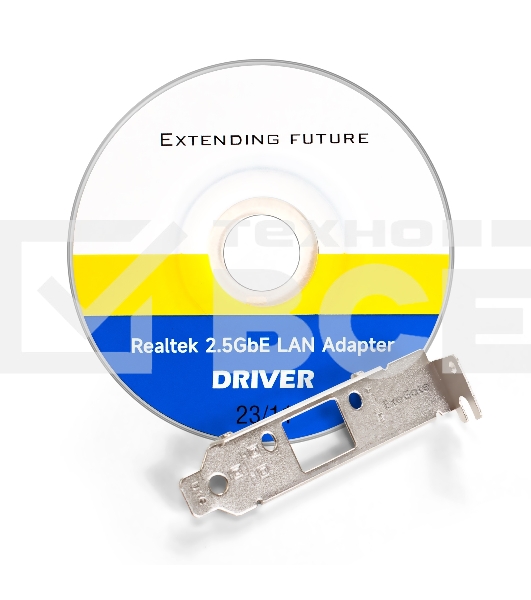 Сетевой адаптер ExeGate EXE-251 (PCI-E x1 v2.0, 1xRJ45, UTP 100Mbps/1000Mbps/2.5Gbps RTL8125B)