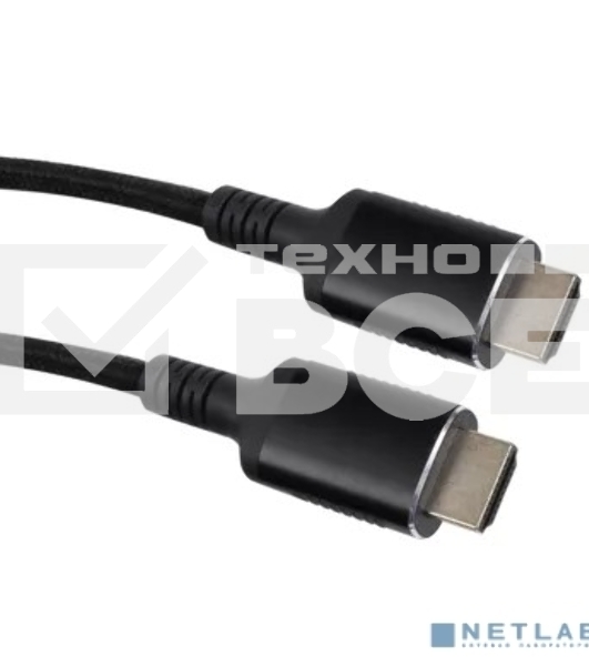 Кабель iOpen HDMI 19M/M,ver. 2.1 8KX60Hz (Econom) оплетка 2m ACG859B-2.0