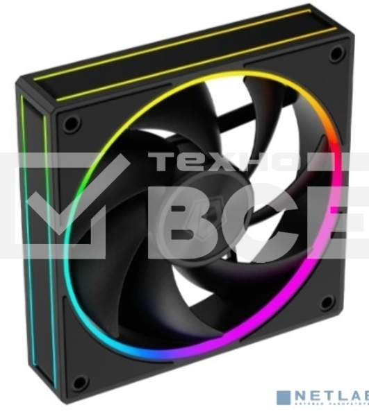Вентилятор для корпуса ID-Cooling AF-127-ARGB-K черный, 120 мм, 2000 об/мин, 29.9 дБ, 4 pin