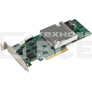 Контроллер Supermicro AOC-S3908L-H8IR-16DD-O 8 int 12Gb/s ports, x8 Gen4, ROC - LP, 16 HDDw/ exp,RoHS