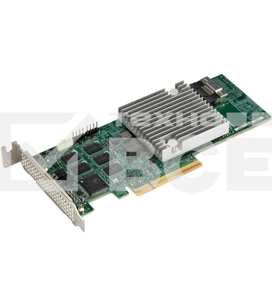 Контроллер Supermicro AOC-S3908L-H8IR-16DD-O 8 int 12Gb/s ports, x8 Gen4, ROC - LP, 16 HDDw/ exp,RoHS