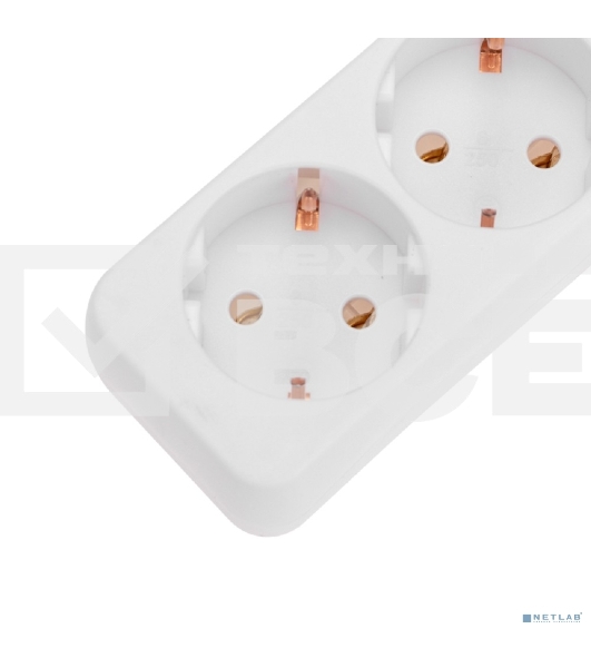 Удлинитель PROconnect 3 гнезда, 3 м, 3х0,75 мм², с/з, белый