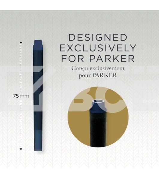 Картридж Parker Quink Z11 (CW1950385) черный/синие чернила для ручек перьевых (5шт)