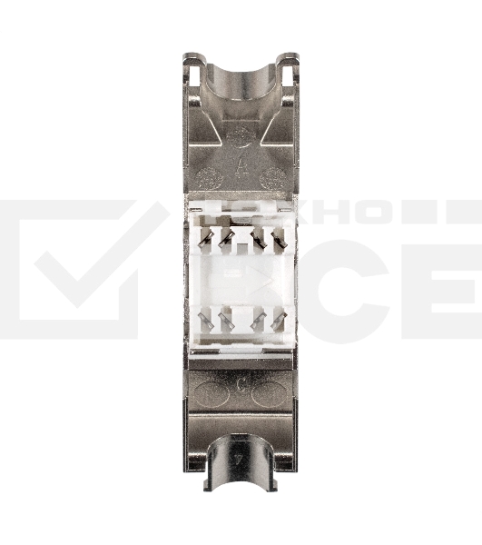 Модуль-вставка Keystone Jack RJ-45 ExeGate KJ-8P8C-SH-C6-180-TL (Кат.6, экранированная, 180 градусов, IDC Toolless (без инструмента))