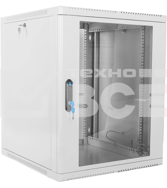 Шкаф ЦМО телекоммуникационный настенный сварной 12U (600  500) съёмные стенки, дверь стекло