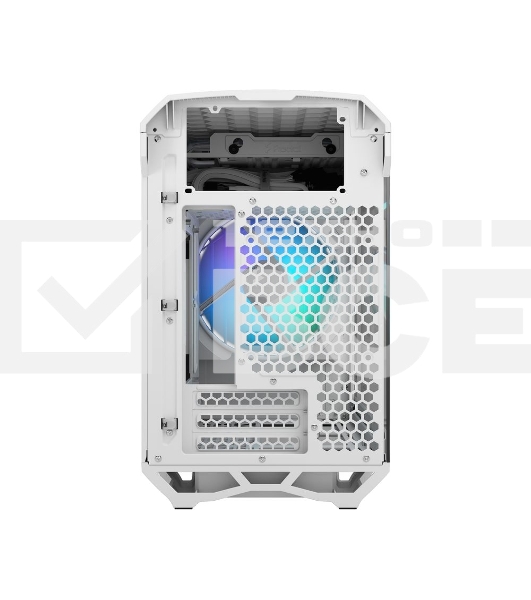 Компьютерный корпус без блока питания Fractal Design Torrent Nano RGb TG Clear Tint, Mini-Tower, 1x180мм RGb, 2xUSB-A 3.2 + 1xUSB 3.2 Type-C mITX, mDTX белый