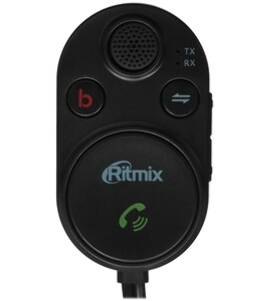 Автомобильный FM-модулятор Ritmix BTR-200 черный BT USB (80002461)