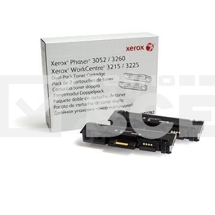 Картридж лазерный XEROX 106R02782 черный, 6000 стр. (упаковка 2шт х 3000 стр.), для Phaser 3052/3260/WC 3215/25 (channels)