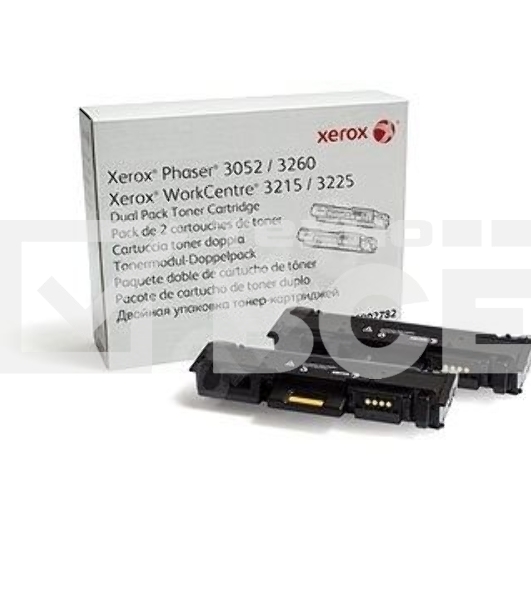 Картридж лазерный XEROX 106R02782 черный, 6000 стр. (упаковка 2шт х 3000 стр.), для Phaser 3052/3260/WC 3215/25 (channels)