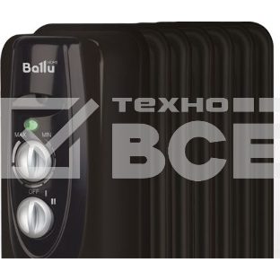 Радиатор масляный Ballu Classic BOH/CL-07BRN 1500Вт черный